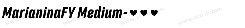 MarianinaFY Medium字体转换